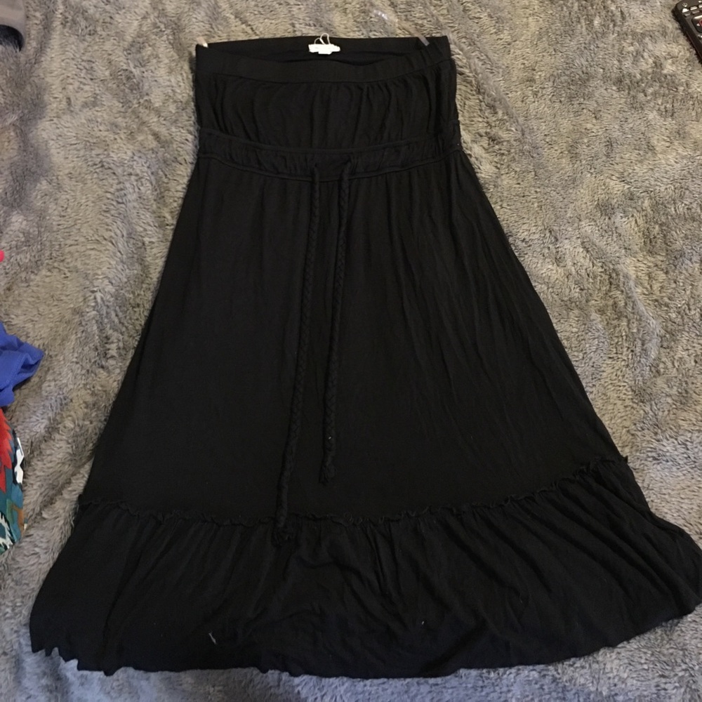Boutique Black Strapless Dress